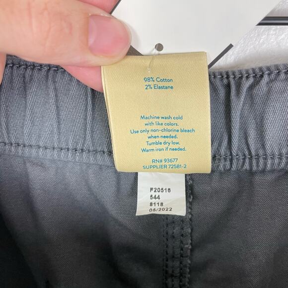 ThereAbouts NWT 10/12 Husky Gray Twill Pull On Flex Jogger Pants - Picture 9 of 9